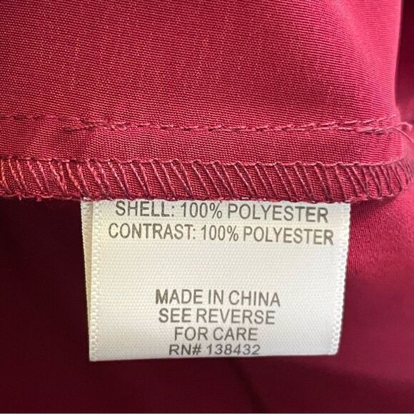 ModCloth On My Way A-Line Skirt Burgundy Bow Tie with pockets - Picture 9 of 9